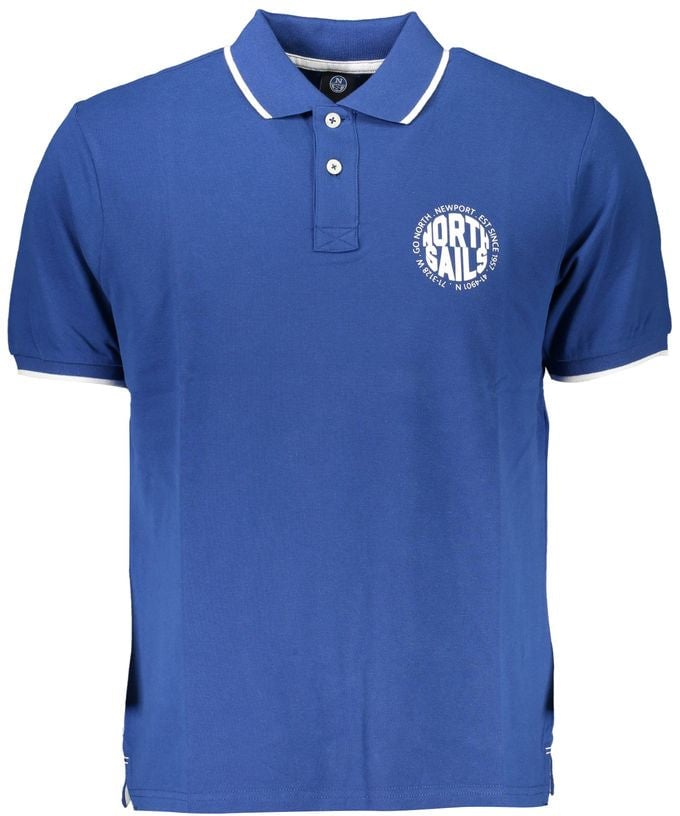 North Sails "Blu Cotton Men Polo Shirt" Blauw