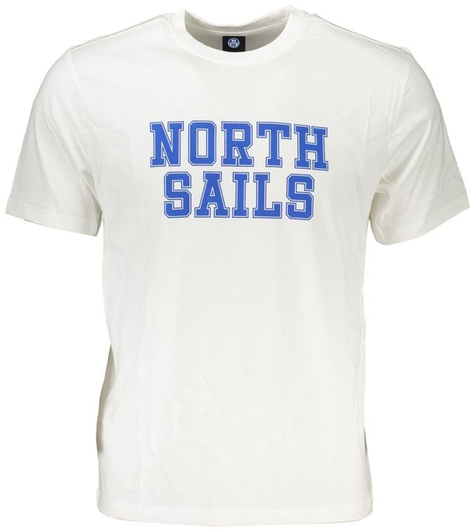 North Sails Bianco Cotton Men T-Shirt Wit