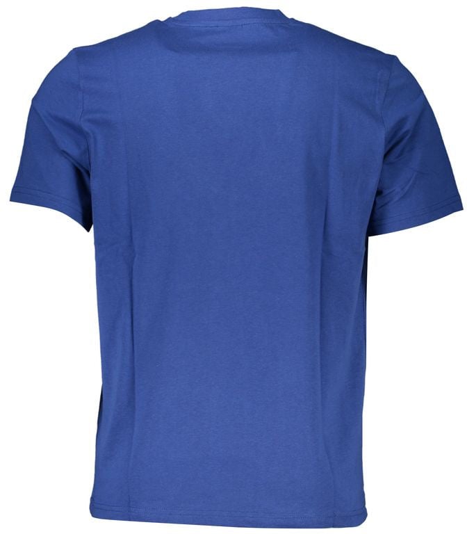 North Sails Blue Cotton Men T-Shirt Blauw