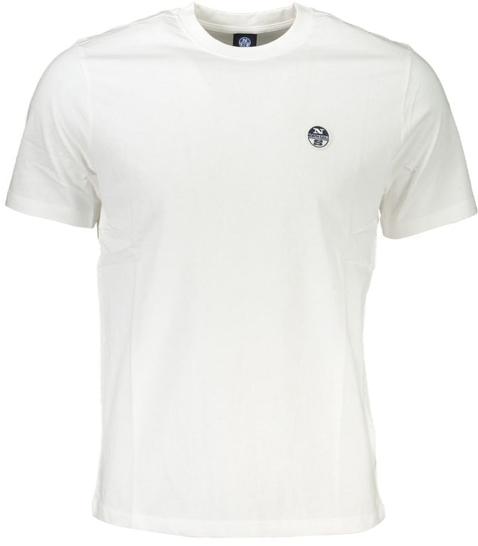 North Sails Bianco Cotton Men T-Shirt Wit