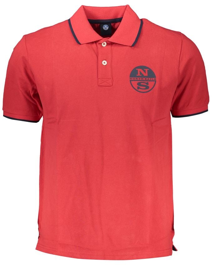 North Sails North Sails Rosso Cotton Men Polo Rood