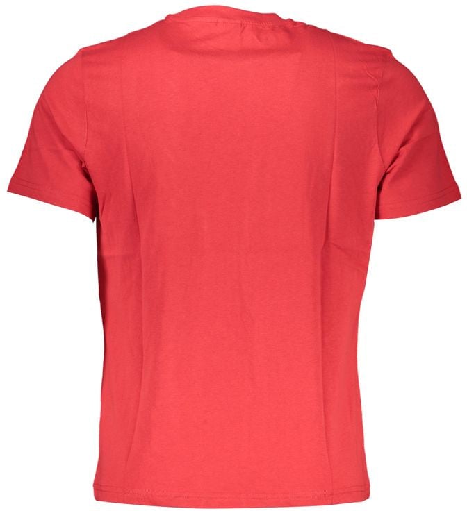 North Sails Red Cotton Men T-Shirt Blauw