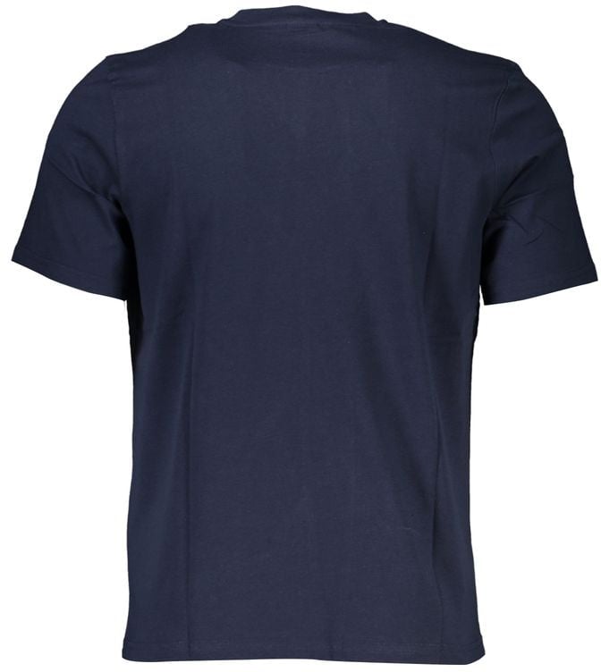 North Sails North Sails Blue Cotton Men T-Shirt Blauw