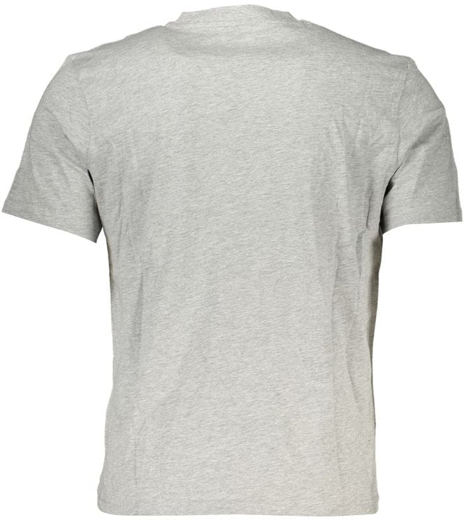 North Sails Gray Cotton Men T-Shirt Grijs