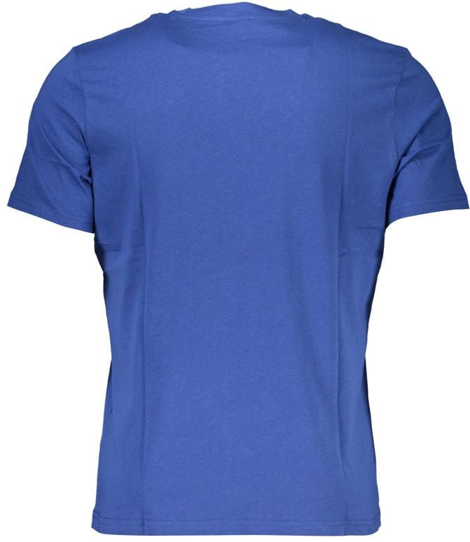 North Sails Blu Cotton Men T-Shirt Blauw