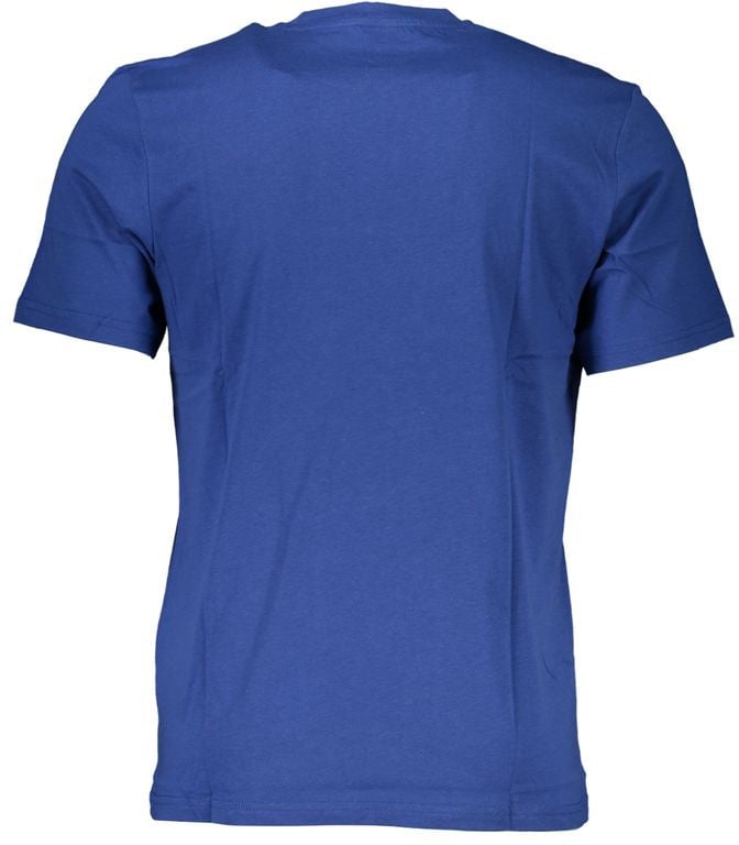 North Sails Blue Cotton Men T-Shirt Blauw