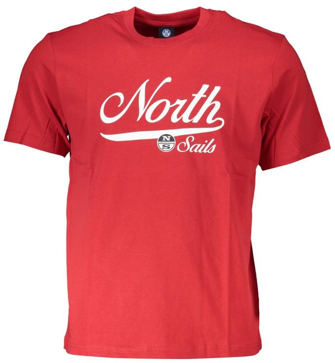 North Sails Verde Cotton Men T-Shirt Rood