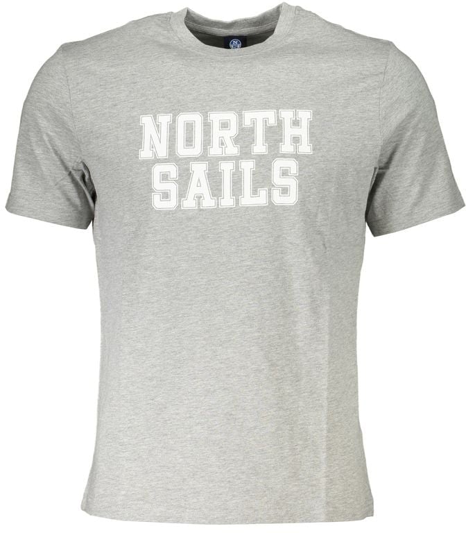 North Sails North Sails Grigio Cotton Men T-Shirt Grijs