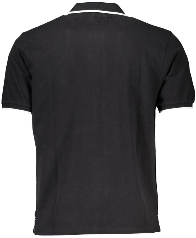 North Sails Black Cotton Men Polo Shirt Zwart