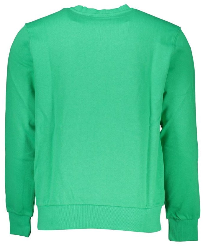 North Sails Green Cotton Men Sweater Groen