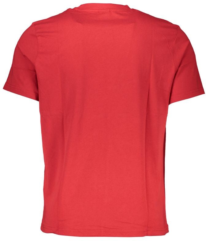 North Sails Rosso Cotton Men T-Shirt Rood