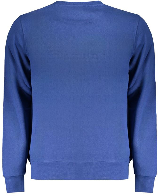 North Sails North Sails Blue Cotton Men Sweater Blauw