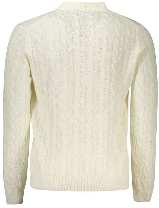 North Sails North Sails White Wool Men Sweater Wit