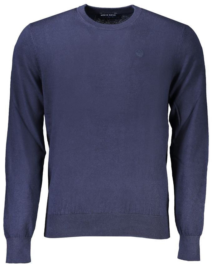 North Sails North Sails Blue Cotton Men Sweater Blauw