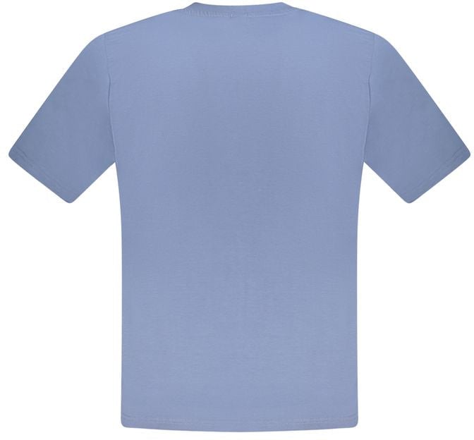 North Sails Blue Cotton Men T-Shirt Blauw
