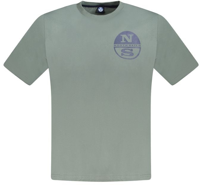 North Sails Verde Cotton Men T-Shirt Groen