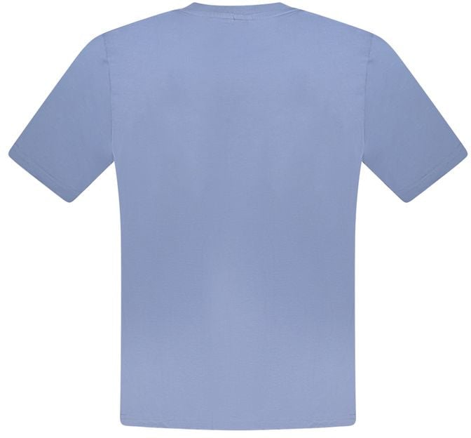 North Sails Blue Cotton Men T-Shirt Blauw
