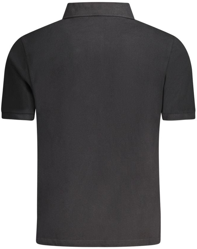 North Sails Black Cotton Men's Polo Shirt Zwart