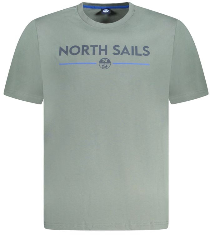North Sails Verde Cotton Men T-Shirt Groen