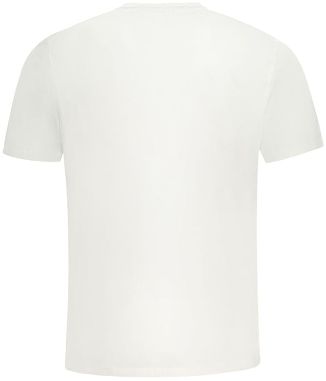 North Sails White Cotton Men T-Shirt Wit