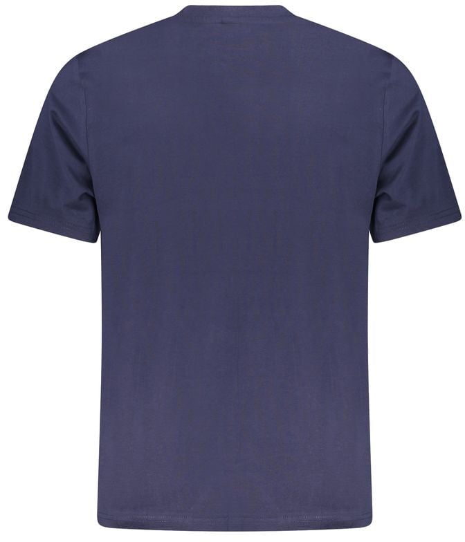 North Sails North Sails Blue Cotton Men T-Shirt Blauw