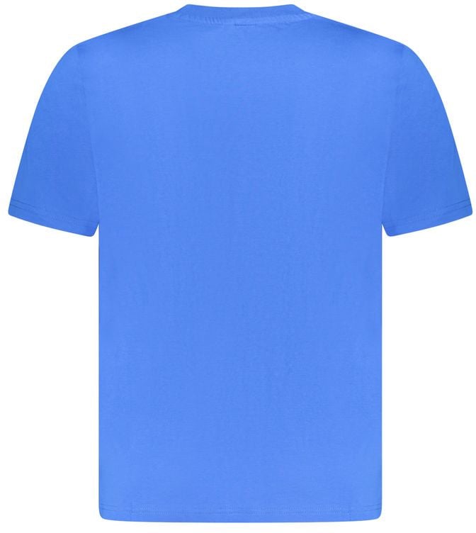North Sails North Sails Blue Cotton Men T-Shirt Blauw
