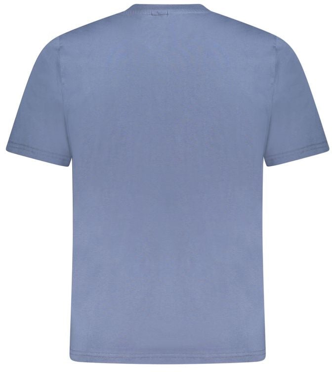 North Sails Blu Cotton Men T-Shirt Blauw