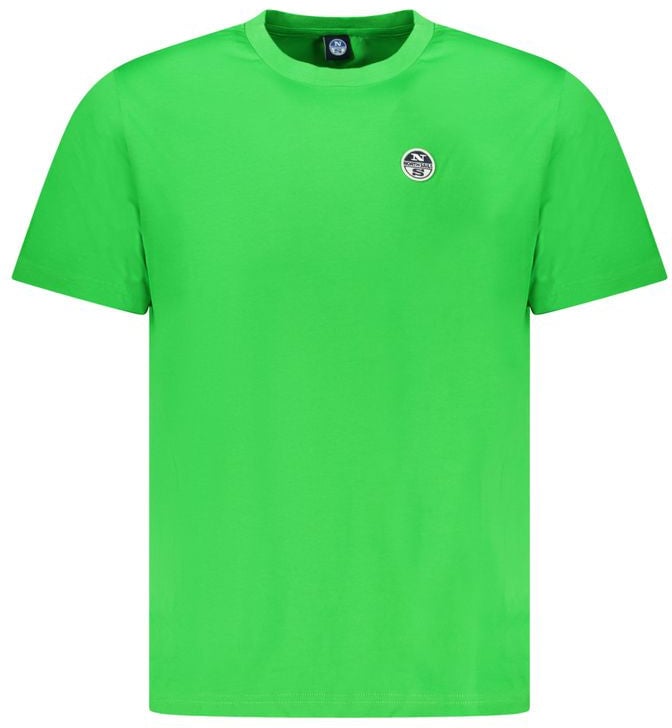 North Sails Verde Cotton Men T-Shirt Groen