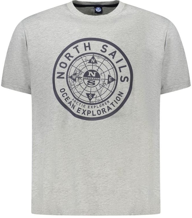 North Sails Grigio Cotton Mens T-Shirt Grijs