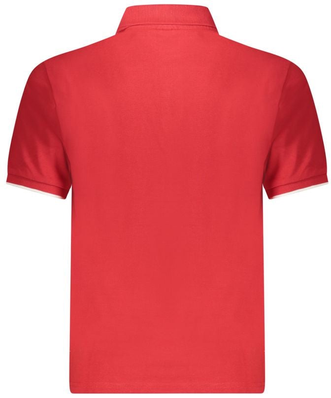North Sails Red Cotton Men Polo Rood