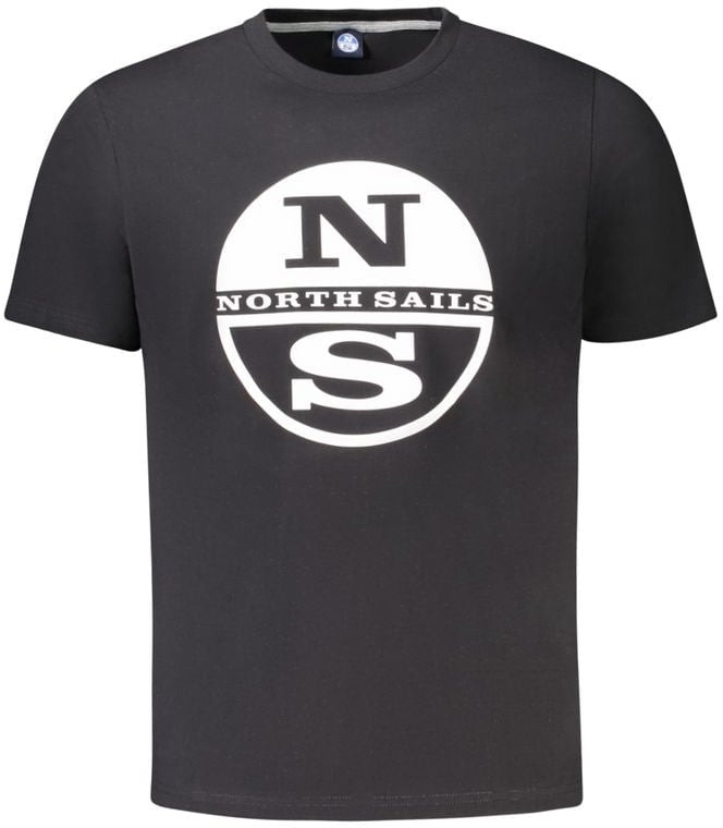 North Sails Black Cotton Men's T-Shirt Groen