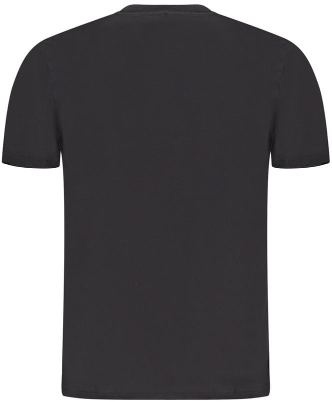 North Sails Black Cotton Men's T-Shirt Zwart