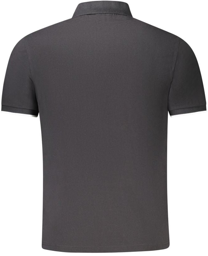 North Sails Black Cotton Men Polo Zwart