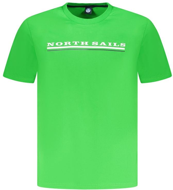 North Sails Verde Cotton Men T-Shirt Groen