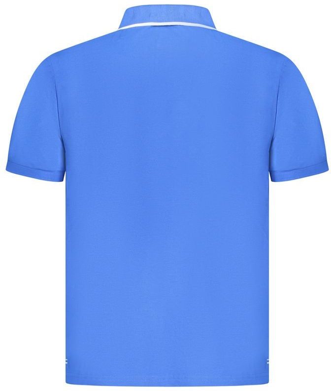 North Sails Blue Cotton Men Polo Shirt Blauw