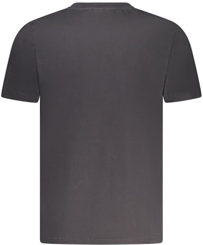 North Sails Black Cotton Men T-Shirt Zwart