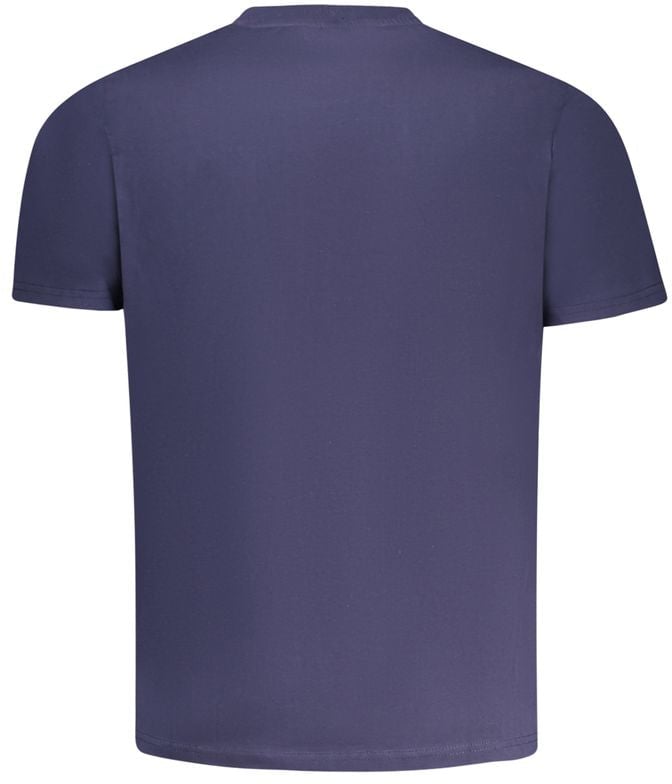 North Sails Blue Cotton Men T-Shirt Blauw