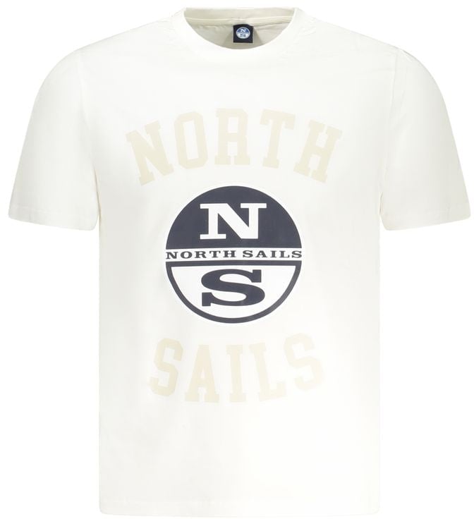 North Sails North Sails White Cotton Men T-Shirt Wit