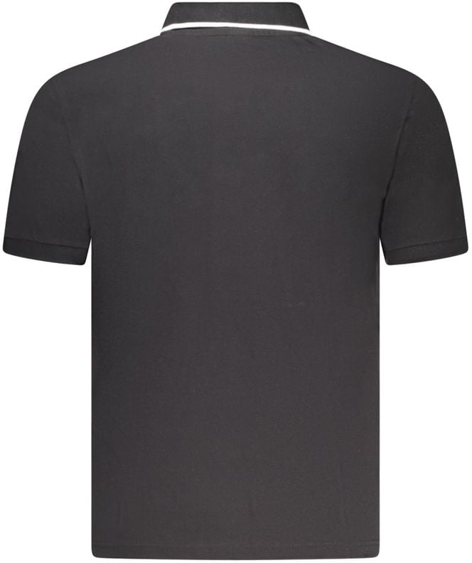 North Sails Black Cotton Mens Polo Shirt Zwart