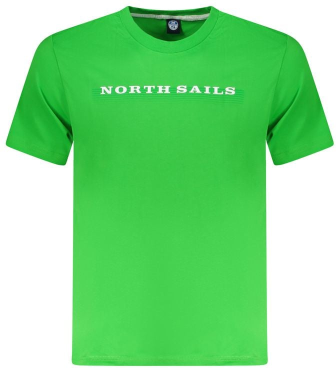 North Sails Verde Cotton Men T-Shirt Groen
