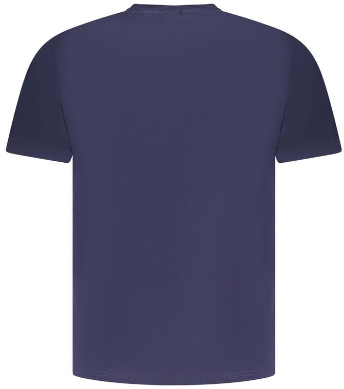 North Sails Blu Cotton Men T-Shirt Blauw