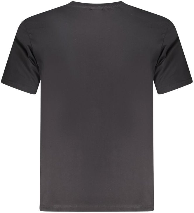 North Sails Black Cotton Men T-Shirt Zwart