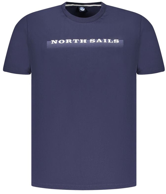 North Sails North Sails Blue Cotton Men's T-Shirt Blauw