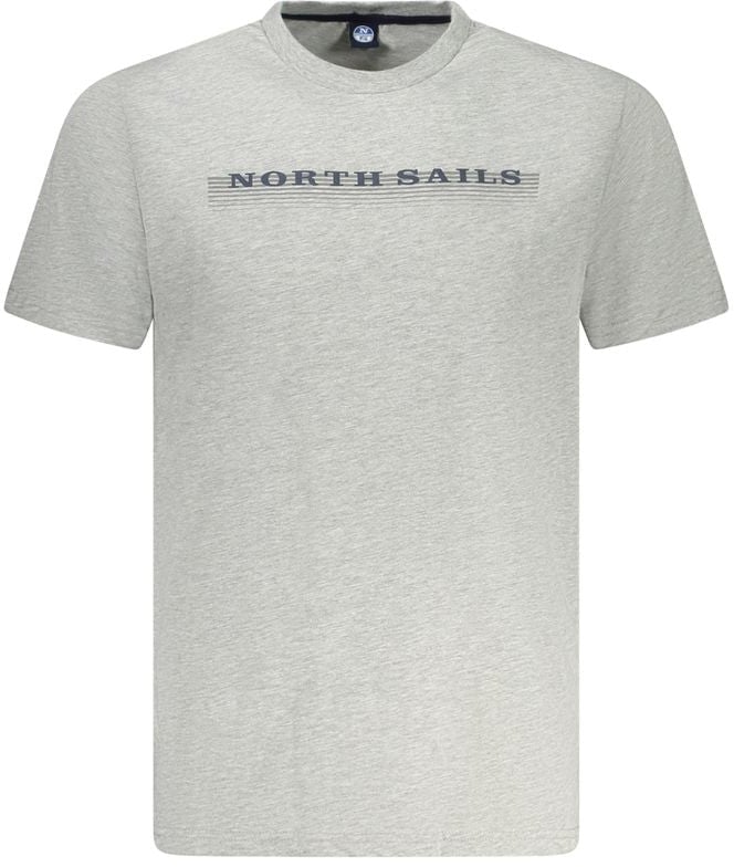 North Sails Brown Cotton Men T-Shirt Bruin