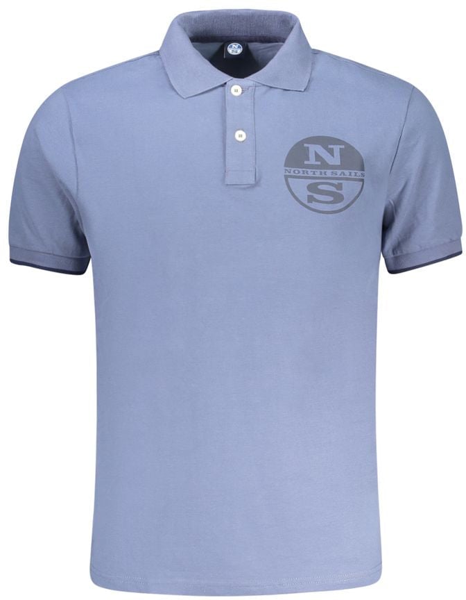 North Sails Blu Cotton Mens Polo Blauw