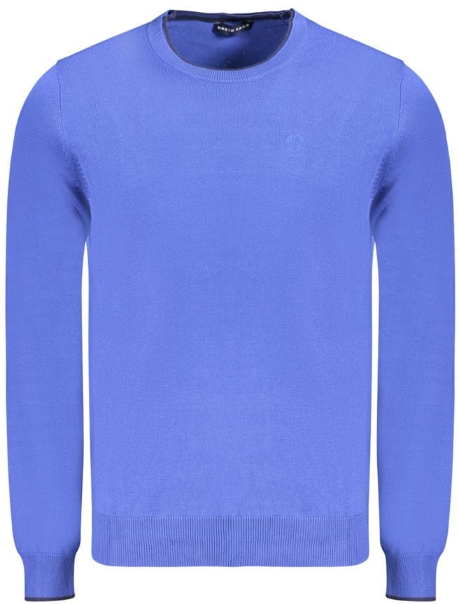 North Sails North Sails Blue Cotton Men's Sweater Blauw