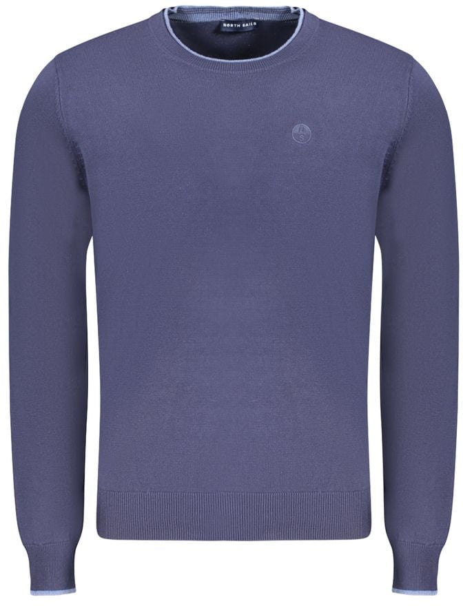 North Sails North Sails Blue Cotton Men's Sweater Blauw