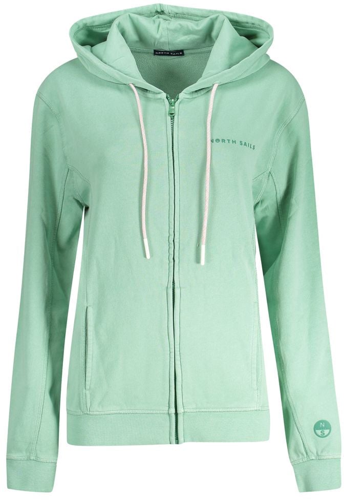 North Sails North Sails Verde Cotton Women Sweatshirt Groen