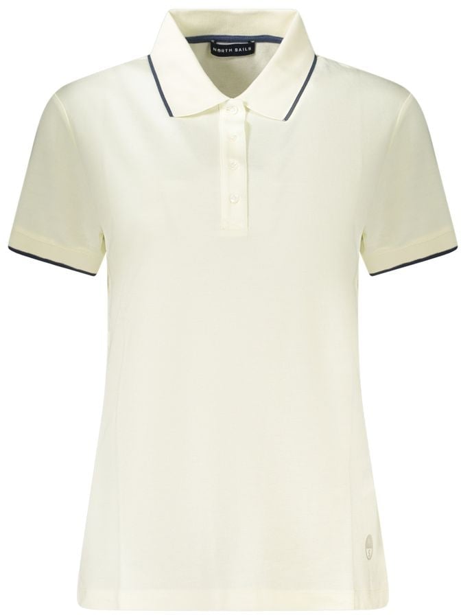 North Sails White Modal Women Polo Wit