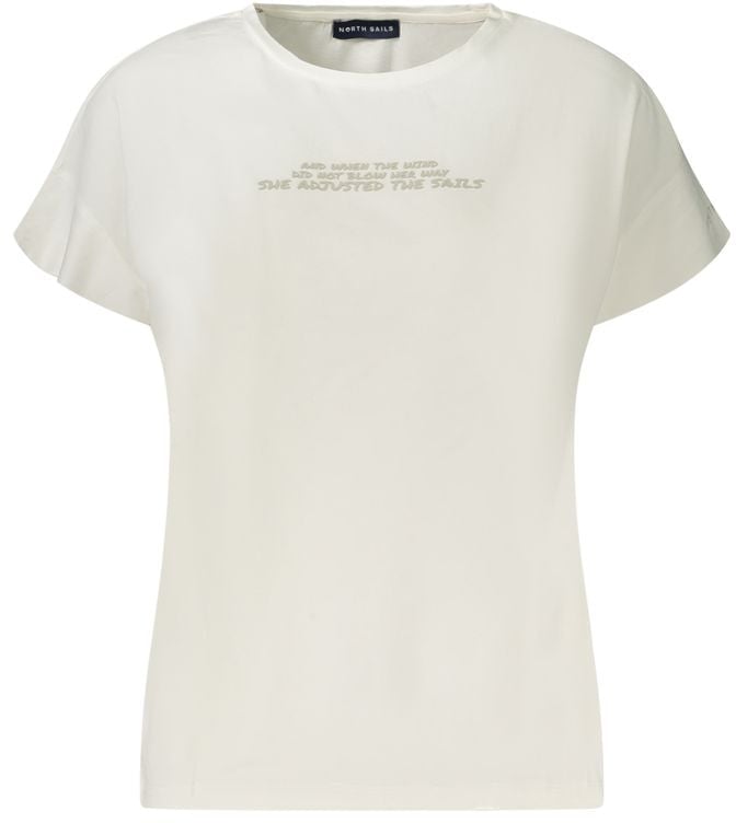 North Sails Bianco Cotton Women T-Shirt Wit